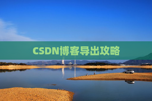 CSDN博客导出攻略